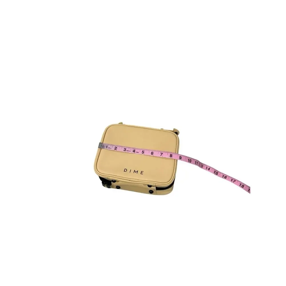 Dime Beauty Makeup Skincare Travel Bag Zip‎ Compartment Biege